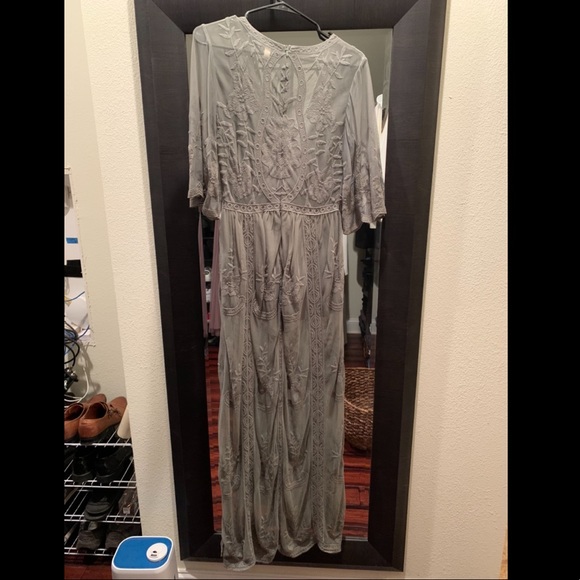 Emb Mesh Romper - Picture 4 of 6